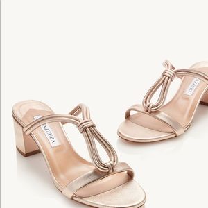 Aquaazzura gold palisade 50s - new in box never worn